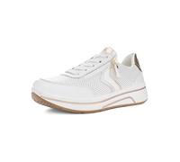 ARA Women's Sapporo Sneaker, White Silver Platinum, 40 EU Weit