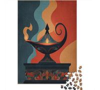 Arabe Lampe 70x50cm/1000pcs Puzzle pour Adultes - Style Vintage du XXE siècle,Jouet De DIY