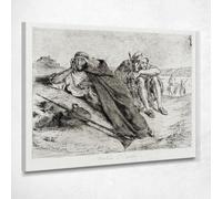 Arabes d'Oran Eugène Delacroix, edx12 Tableau imprimé sur toile, 75 x 60 cm