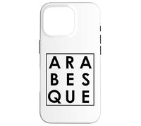 Arabesque Ballet Danser Typographie Art Coque pour iPhone 16 Pro