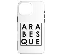 Arabesque Ballet Danser Typographie Art Coque pour iPhone 16 Pro Max