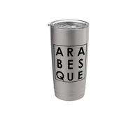 Arabesque Ballet Danser Typographie Art Gobelet isotherme en acier inoxydable double paroi