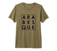 Arabesque Ballet Danser Typographie Art T-Shirt Haut de Gamme