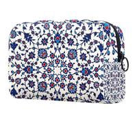 Arabesque Trousse de toilette pour femme, trousse de toilette de voyage, grande pochette de maquillage pratique avec fermeture éclair, multicolore, 18.5x7.5x13cm/7.3x3x5.1in, Trousse de toilette