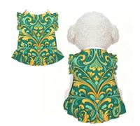 Arabesque Vine M Vêtements pour petits chiens - Tenue d'été mignonne pour chiot, doux et respirant