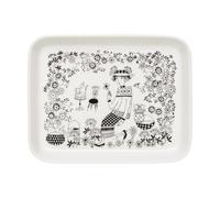 Arabia Assiette Emilia 15x19 cm Noir-blanc