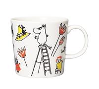 ARABIA Mug Moomin avec croix rouge ABC Moomintroll 2022, blanc, rouge