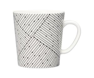 Arabia Tasse Mainio Sarastus Punos 30 cl Noir-blanc