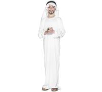 Arabian Costume, Boys Medium Age 6-8 Blanc