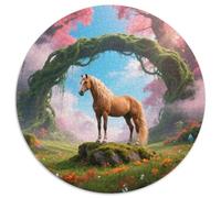 ArabianCheval, Jeu De Patience Rond avec 1000 Pièces EtCheval, pour Les Amateurs De Puzzle Souhaitant Se Détendre 1000pcs (67.5x67.5cm)
