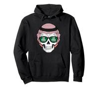 Arabie Saoudite Fête Nationale KSA Skull I Love KSA Sweat à Capuche