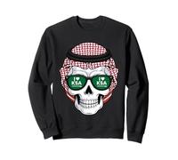 Arabie Saoudite Fête Nationale KSA Skull I Love KSA Sweatshirt