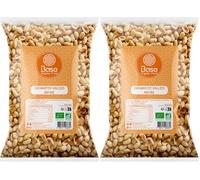 Arachides Décortiquées Grillées sans sel Bio 500 g | Cacahuètes 100% Naturelles | Cacahuètes Jumbo | Snack Sain & Énergisant | Sans OGM | Idéal pour Végétariens & Végétaliens | BASE ORGANIC FOOD