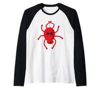 Arachnide araignée Rouge effrayante Mignonne Halloween Veuve Noire Manche Raglan