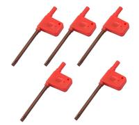 Aracombie Lot de 5 tournevis Torx T20 en acier S2 avec poignée en forme d'étoile avec embouts traités thermiquement sous vide et gravure laser antidérapante pour électronique, composants de vélo et