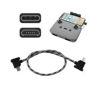 Aradoea Câble de télécommande de type C vers micro USB pour DJI Mavic - Câble de charge USB C - Poids léger - Convient pour Mavic Air Mini Mavic Pro Spark (connecteur de type C, noir)