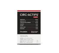 Aragan - Circactifs - Circulation, Jambes Lourdes - Vigne Rouge - 15 Jours | Avec Raisin, Citron, Sélénium, Huile essentielle - 30 Gélules - Complément Alimentaire - Synactifs - Fabriqué en France