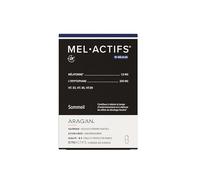 Aragan - Melactifs - Sommeil - Melatonine - 15 Gélules | L-tryptophane, Vitamines B3, B6 & B9 - Complément Alimentaire - Synactifs - Fabriqué en France
