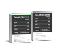 ARAGAN - Synactifs Lot de 2 CaloriProtect - Complément Alimentaire Minceur - Gymnema, Poudre de Caroube, Nopal, Huile Essentielle de Mandarine - 120 gélules - 1 à 4 mois de prise - Fabriqué en France