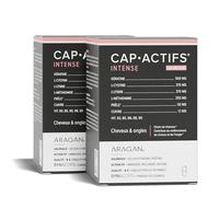 ARAGAN Synactifs Lot de 2 Capactifs - Complément Alimentaire Renforcement des Cheveux et des Ongles - Kératine, Cuivre, Zinc et Vitamines - 240 gélules - 2 mois de prise en 2 phases Fabriqué en France