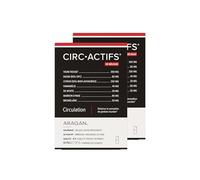 ARAGAN Synactifs Lot de 2 Circactifs | Complément Alimentaire Circulation, Jambes Lourdes | Vigne Rouge, Raisin, Citron, Sélénium, Huile essentielle | 60 gélules | 1 mois de prise Fabriqué en France