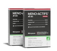 ARAGAN Synactifs - Lot de 2 Menoactifs - Complément Alimentaire Ménopause - Bouffées de Chaleur et Fatigue - Pollen Bio, Coquelicot Bio et Goji Bio - 60 gélules - 2 mois de prise - Fabriqué en France