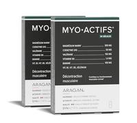 ARAGAN - Synactifs Lot de 2 Myoactifs - Complément Alimentaire Décontraction musculaire - Magnésium Marin, Coenzyme Q10, Valériane, Vitamines - 60 gélules - 1 mois de prise - Fabriqué en France