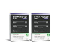 ARAGAN - Synactifs Lot de 2 StomaProtect Bio - Complément Alimentaire Confort Digestif - Guimauve, Mélisse, Banane, Papaye et Grenade - 28 comprimés - 10 à 28 jours de prise - Fabriqué en France