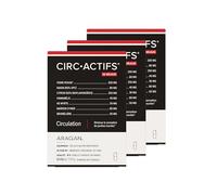 ARAGAN Synactifs Lot de 3 Circactifs | Complément Alimentaire Circulation, Jambes Lourdes | Vigne Rouge, Raisin, Citron, Sélénium, Huile essentielle | 90 gélules | 2 mois de prise Fabriqué en France