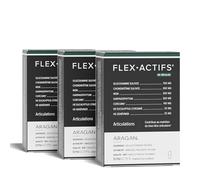 ARAGAN | Synactifs Lot de 3 Flexactifs | Complément Alimentaire Bien-Etre Articulaire | Glucosamine, Harpagophytum, Curcuma, Eucalyptus et Zinc | 180 gélules | 3 mois prise | Fabriqué en France