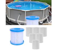ARAGIT Lot de 6 cartouches de filtre universelles de type D/VI pour piscine hors sol de rechange pour pompe de filtre de piscine Intex & Bestway 90352E/58323E