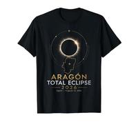 Aragón Total Eclipse Espagne 12 août 2026 T-Shirt Graphique avec Valeur