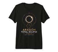 Aragón Total Eclipse Espagne 12 août 2026 T-Shirt Haut de Gamme