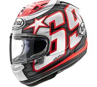 Arai RX-7V Evo Nicky Reset Casque, noir-blanc-rouge, taille S pour homme