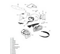 Arai Aération Arrière Du Casque Qv-p Shade