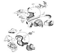 Arai Aération Arrière Du Casque Rx-7v Cowl