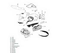 Arai Aération Du Menton Du Casque Xc System