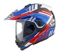 Arai Casque de motocross Tour-X5 Trail blanc-rouge-bleu Taille S pour homme