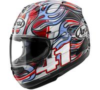 Arai Casque intégral RX-7V Evo Haga WSBK ECE 22.06 Pinlock Ready S Noir/Blanc/Rouge/Bleu