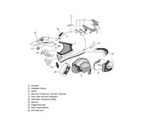 ARAI Coussinets de joue de rechange pour casque 30 MM PENTA PRO