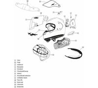ARAI Hyper Pro Chin Strap Cover Antimicrobial Full Face Helmet