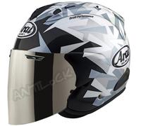 ARAI JET SZ-R VAS EVO MIMESIS BLANC + VISIÈRE MIROIR IRIDIUM - M - ARAI JET SZ-R VAS EVO - MIMESIS BLANC VMI - Visière miroir iridium VAS