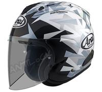 ARAI JET SZ-R VAS EVO MIMESIS BLANC + VISIÈRE SEMI-TEINTÉE - S - ARAI JET SZ-R VAS EVO - MIMESIS BLANC VST - Visière semi-teintée VAS