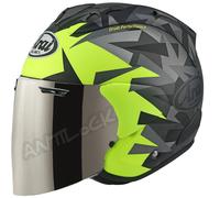 ARAI JET SZ-R VAS EVO MIMESIS JAUNE MAT + VISIÈRE MIROIR IRIDIUM - L - ARAI JET SZ-R VAS EVO - MIMESIS JAUNE MAT VMI - Visière miroir iridium VAS