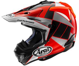 Arai MX-V Evo Peak Casque de motocross, Rouge, Taille S (55/56)