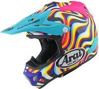 Arai MX-V EVO Stream Casque de motocross, multicolore, taille S pour homme