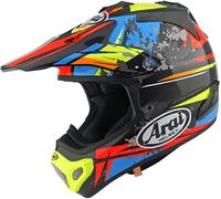 Arai MX-V EVO Track Casque de motocross, noir-multicolore, taille M pour homme