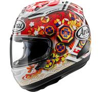 Arai RX-7V Evo Nakagami GP3 Casque, blanc-rouge-orange, taille L pour homme