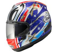Arai RX-7V Evo Nakano Casque, blanc-rouge-bleu, taille L pour homme