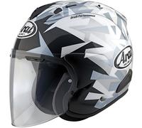 Arai SZ-R EVO Mimesis Casque jet, noir-gris-blanc, taille XS pour homme